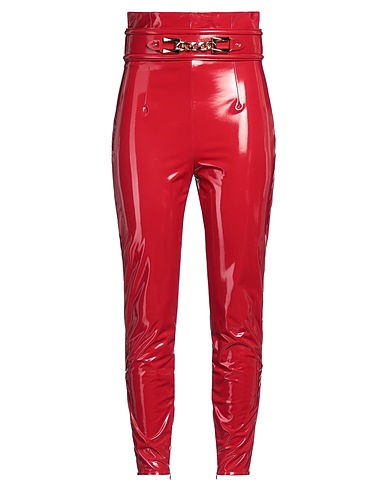 ELISABETTA FRANCHI Casual pants Red 92% Polyester, 8% Elastane