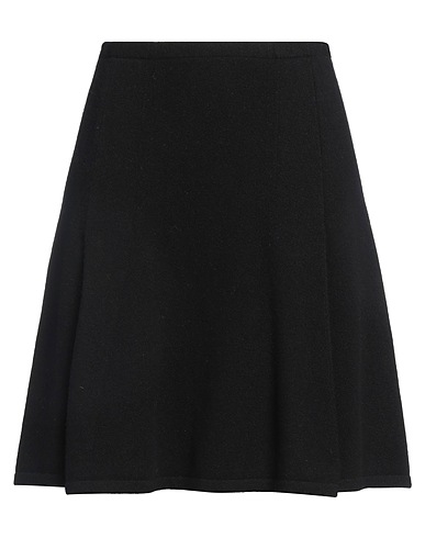 BRUNO MANETTI Mini skirt Black 90% Wool, 10% Cashmere