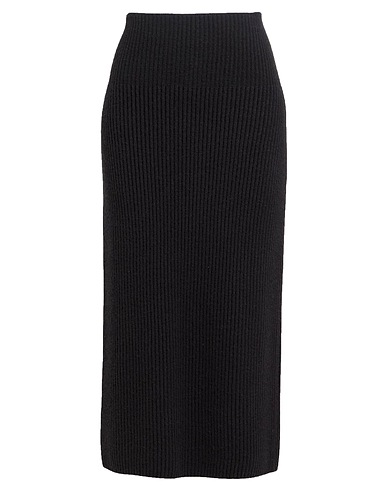IRIS VON ARNIM Gonna midi Nero 100% Cachemire