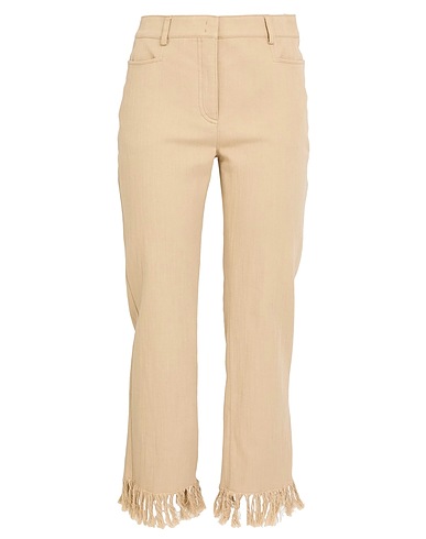 AKRIS Denim pants Sand 98% Cotton, 2% Elastane