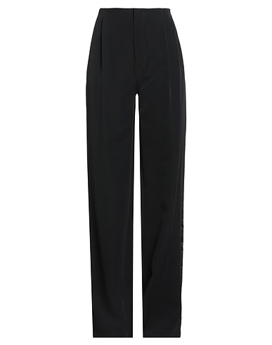GCDS Casual trouser Black 90% Polyester, 10% Elastane