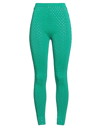 ELISABETTA FRANCHI Leggings Verde smeraldo 63% Viscosa, 37% Poliammide