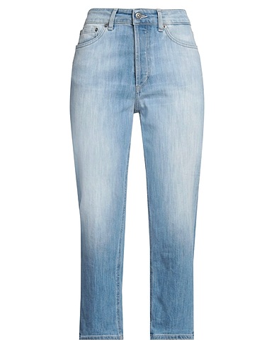 DONDUP Denim trousers Blue 89% Cotton, 11% Elastomultiester