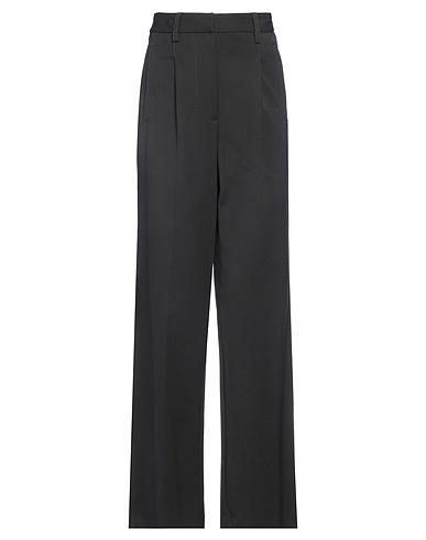 A.B  APUNTOB Casual pants Black 98% Virgin Wool, 2% Elastane