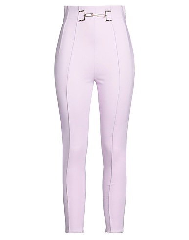 ELISABETTA FRANCHI Casual trouser Lilac 90% Polyester, 10% Elastane