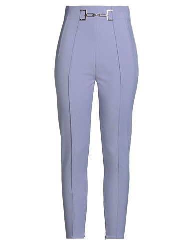 ELISABETTA FRANCHI Casual pants Pastel blue 90% Polyester, 10% Elastane