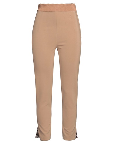 ELISABETTA FRANCHI Leggings Camel 47% Viscosa, 22% Algodón, 21% Poliamida, 10% Elastán, Goma