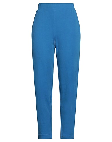 MAX MARA Casual trouser LEISURE Blue 64% Cotton, 36% Polyamide