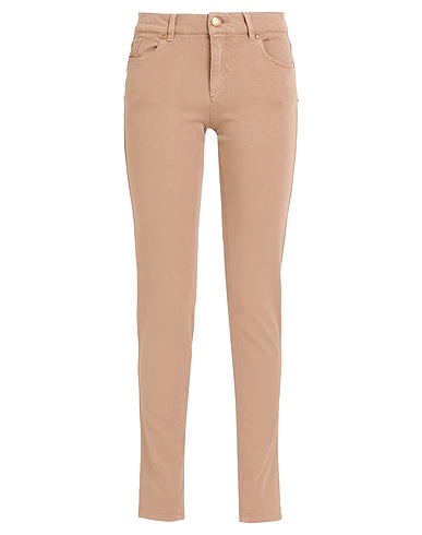 SEDUCTIVE Denim trousers Sand 53% Cotton, 34% Lyocell, 7% Polyester, 6% Elastane