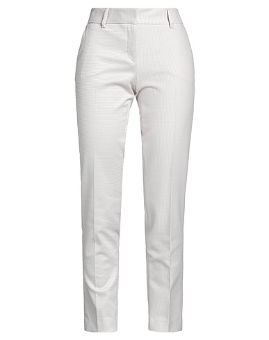 MESSAGERIE Casual trouser PATRIZIO PISCAGLIA Light grey 59% Polyester, 24% Cotton, 14% Polyamide, 3% Elastane