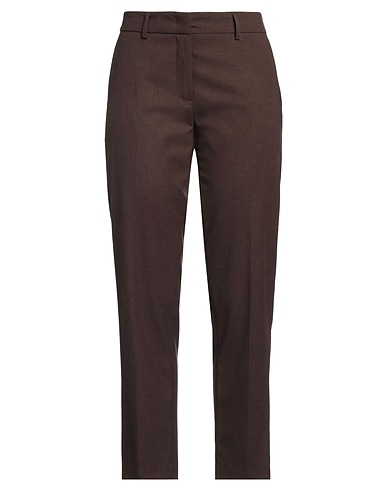 NINA 14.7 Casual trouser Dark brown 68% Polyester, 30% Viscose, 2% Elastane