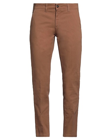 HERMAN & SONS Casual trouser Brown 97% Cotton, 3% Elastane