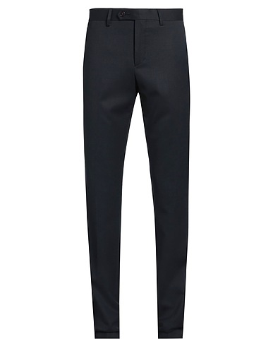 MANUEL RITZ Pantalone Blu notte 98% Lana Vergine, 2% Elastan