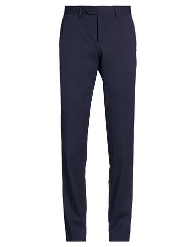 MANUEL RITZ Casual pants Navy 98% Virgin Wool, 2% Elastane