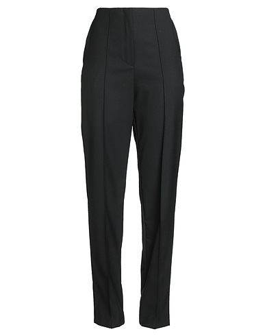 SEMICOUTURE パンツ ブラック ポリエステル 53% / バージンウール 43% / ポリウレタン 4%