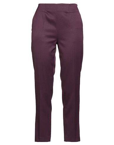 ERIKA CAVALLINI Pantalone Viola scuro 54% Poliestere, 44% Lana Vergine, 2% Elastan
