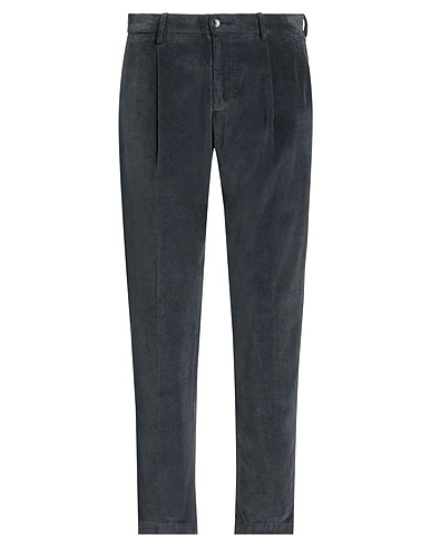 BRIGLIA 1949 Casual trouser Charcoal 74% Cotton, 24% Modal, 2% Elastane