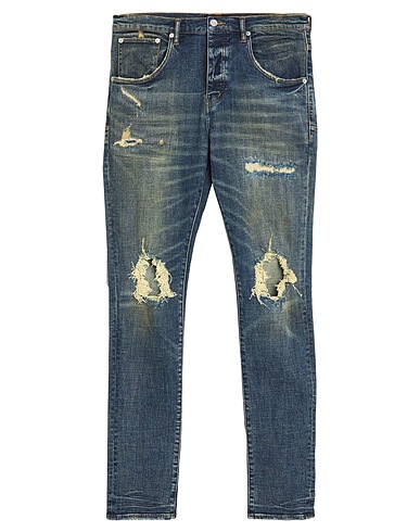 PURPLE Jeans Blau 98% Baumwolle, 2% Lycra®, Rindsleder