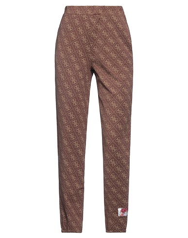 GUESS Pantalone X BRANDALISED	 Marrone 75% Cotone, 20% Poliestere, 5% Elastan