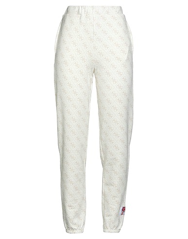 GUESS Pantalone X BRANDALISED	 Off white 75% Cotone, 20% Poliestere, 5% Elastan