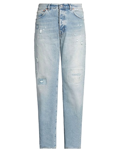 PURPLE Denim pants Blue 100% Cotton