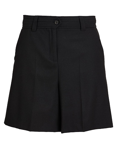MARELLA Shorts & Bermuda MONOCHROME Black 72% Polyester, 22% Viscose, 6% Elastane