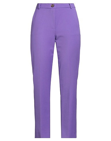 EMME by MARELLA Casual pants Purple 63% Polyester, 30% Viscose, 7% Elastane