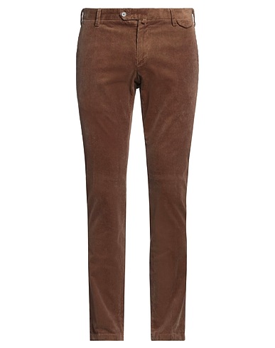 AT.P.CO Casual pants Brown 97% Cotton, 3% Elastane