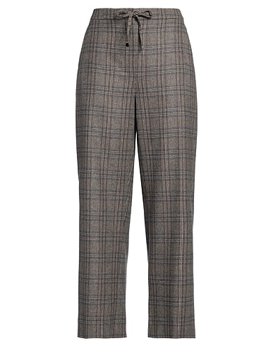 'S MAX MARA Casual trouser Dark brown 95% Virgin Wool, 5% Cashmere
