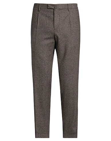 BRIGLIA 1949 Casual pants TESTA DI MORO 62% Virgin Wool, 18% Polyamide, 10% Silk, 8% Polyester, 2% Elastane