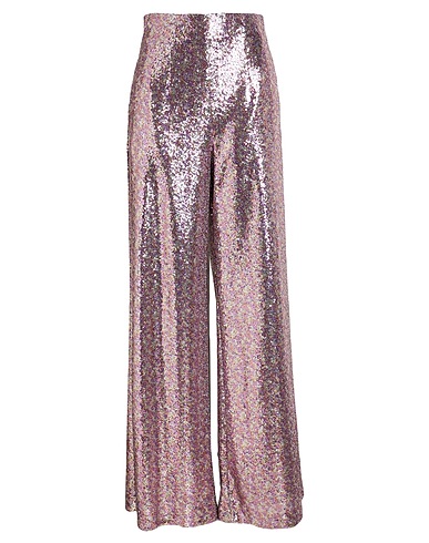 ROCHAS Casual pants Purple 90% Polyester, 10% Polyamide
