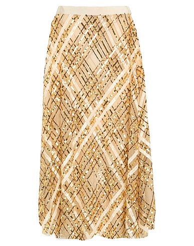 ELISABETTA FRANCHI Midi-Rock Beige 100% Polyamid