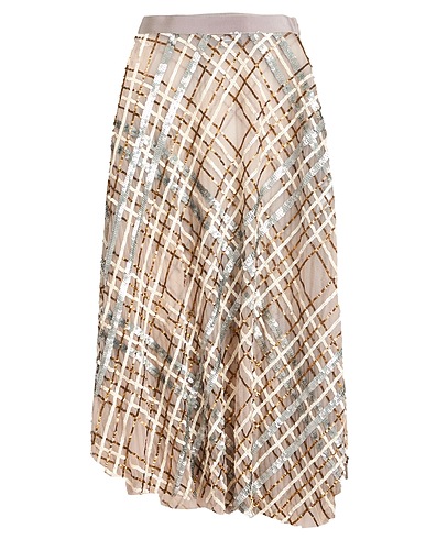 ELISABETTA FRANCHI Gonna midi Tortora 100% Poliammide