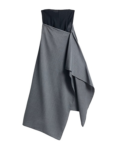 ALESSANDRO VIGILANTE Long skirt Grey 97% Virgin Wool, 2% Polyester, 1% Elastane
