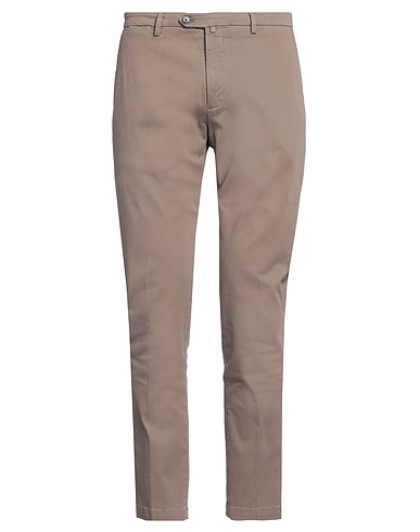 BRIGLIA 1949 Casual pants Khaki 97% Cotton, 3% Elastane