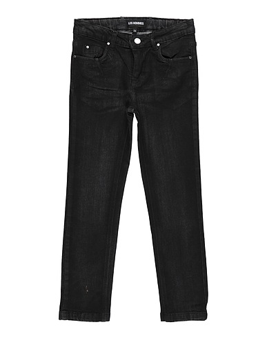 LES HOMMES Pantaloni jeans Nero 99% Cotone, 1% Elastan
