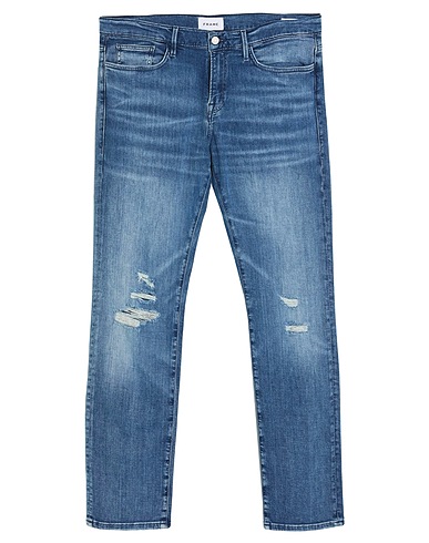 FRAME Denim pants Blue 97% Organic cotton, 3% Elastane