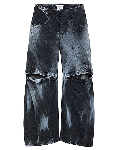 ALESSANDRO VIGILANTE Denim trousers Black 100% Cotton