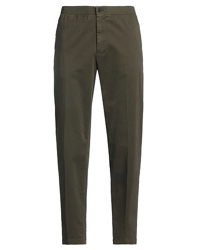 CELLAR DOOR Pantalone Verde militare 97% Cotone, 3% Elastan