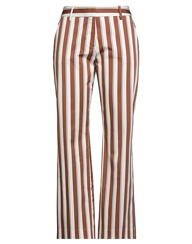 TRUE ROYAL Casual trouser Brown 100% Cotton