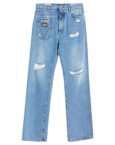 DOLCE&GABBANA Denim pants Blue 100% Cotton