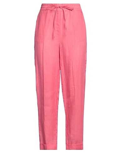 BALLANTYNE Casual trouser Pink 100% Linen