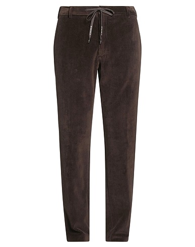 CIRCOLO 1901 Casual trouser Dark brown 80% Cotton, 20% Polyester
