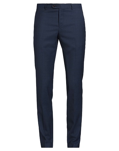 MANUEL RITZ Casual trouser Navy blue 100% Virgin Wool