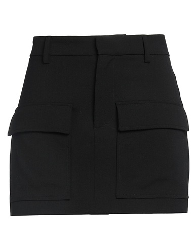 P.A.R.O.S.H. Mini skirt Black 97% Virgin Wool, 3% Elastane