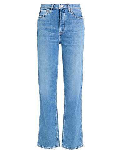 RE/DONE Denim trousers Blue 76% Cotton, 20% Recycled cotton, 3% Polyester, 1% Elastane