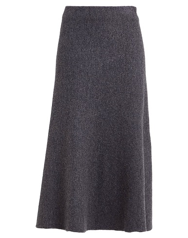 JIL SANDER Jupe mi-longue Gris anthracite 100% Laine