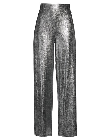 DIXIE Casual pants Silver 91% Polyamide, 5% Elastane, 4% Metallic fiber