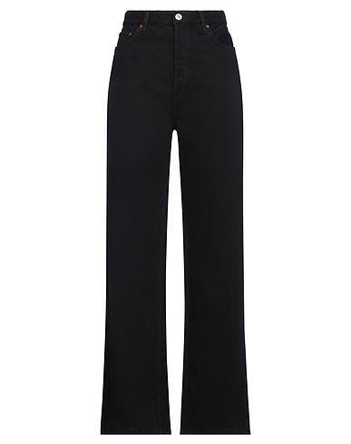 RE/DONE Denim pants Black 64% Cotton, 36% Lyocell