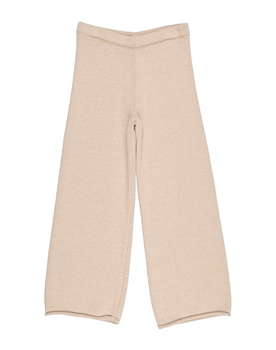 LALALÙ Casual pants BEIGE 42% Wool, 28% Viscose, 14% Polyamide, 9% Metallic fiber, 7% Cashmere